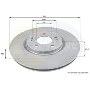 Comline Front Brake Discs & Pads fits Mitsubishi Lancer 1999-2001