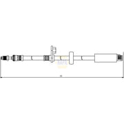 NAPA Brake Hydraulic Hose Line Front NBH1031