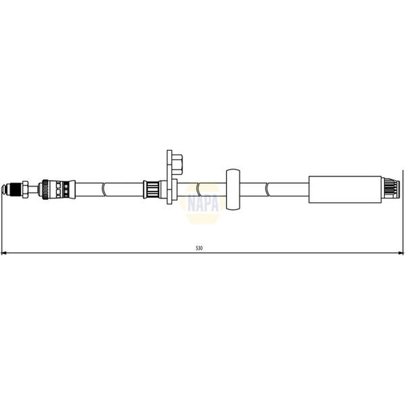 NAPA Brake Hydraulic Hose Line Front NBH1031