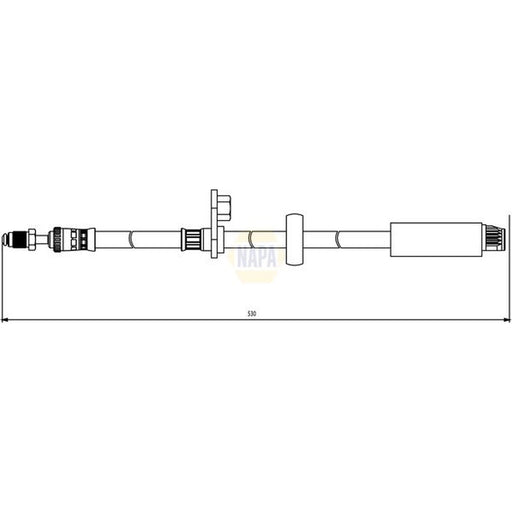 NAPA Brake Hydraulic Hose Line Front NBH1031