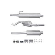 Hella End Silencer Rear fits Alfa Romeo 146 1995-2001 1.4 1.6 1.8 2.0
