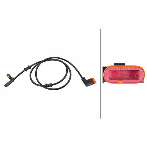 Hella ABS Wheel Speed Sensor Rear fits Mercedes-Benz Slk 2004-2011