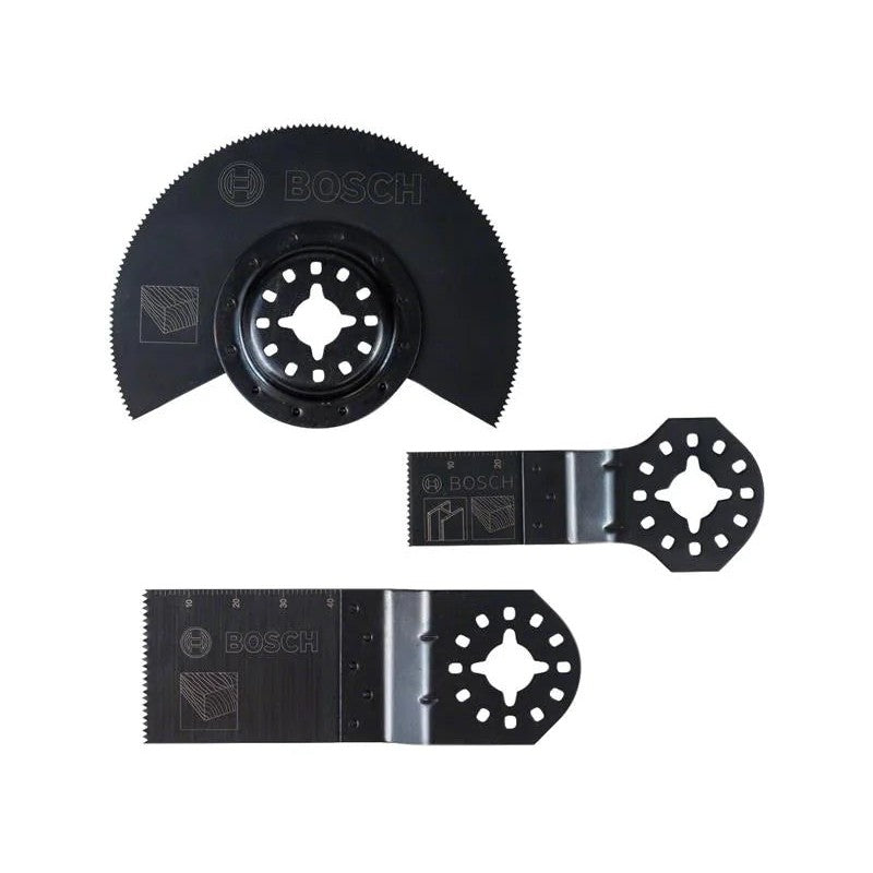 Bosch Powertool Accessories Basic Wood Set for Multi-tools, 3 Piece - 2608662343