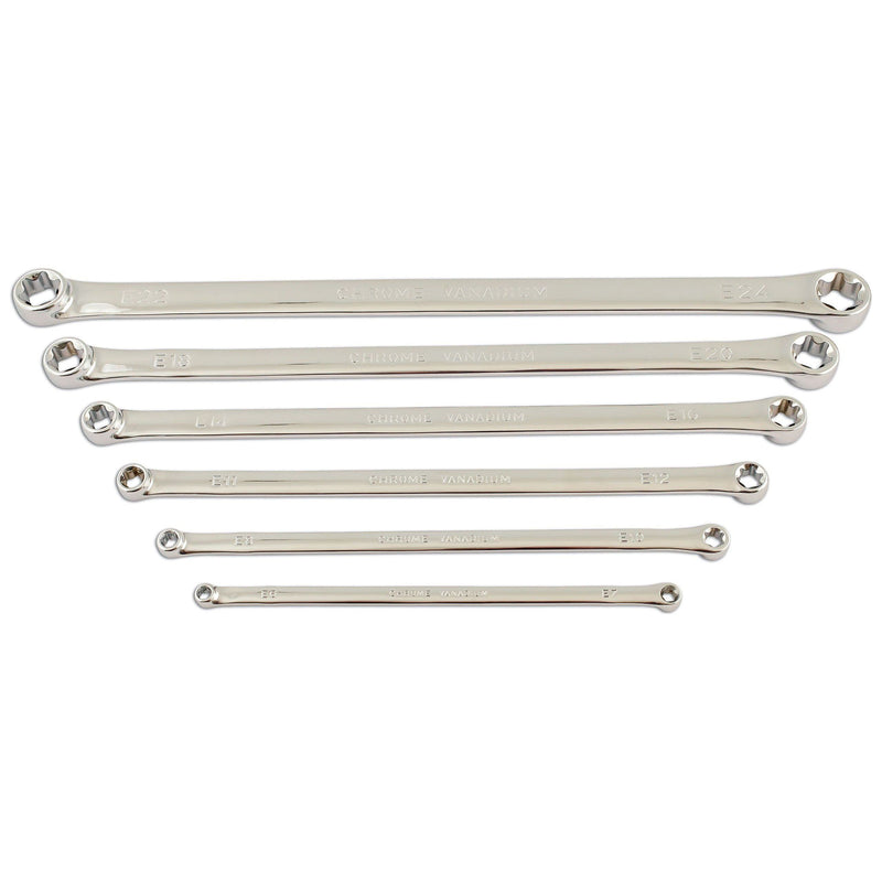 Laser Extra Long Star Ring Spanner Set 6pc 5580 Laser - Dynamic Drive