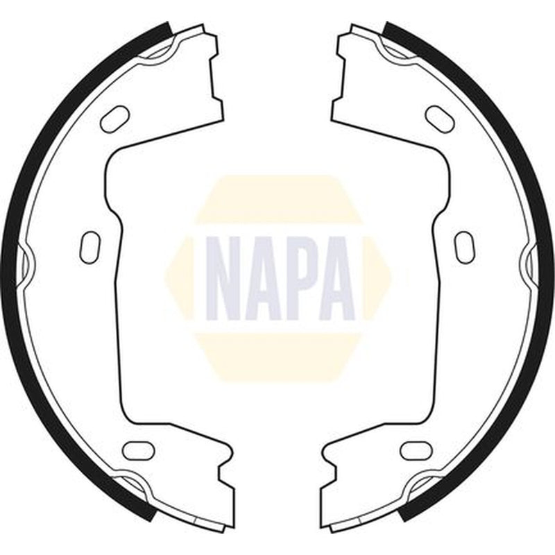 NAPA Parking Brake Shoe Set fits Opel Ascona C 1987-1988 2.0