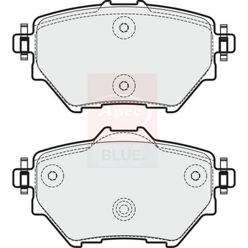Apec Rear Brake Pad Set fits Abarth 600E 2024 on