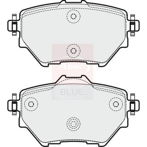 Apec Rear Brake Pad Set fits Abarth 600E 2024 on