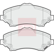 Apec Front Brake Pad Set fits Chrysler Grand Voyager V 2007-2008 2.8 3.3 3.8