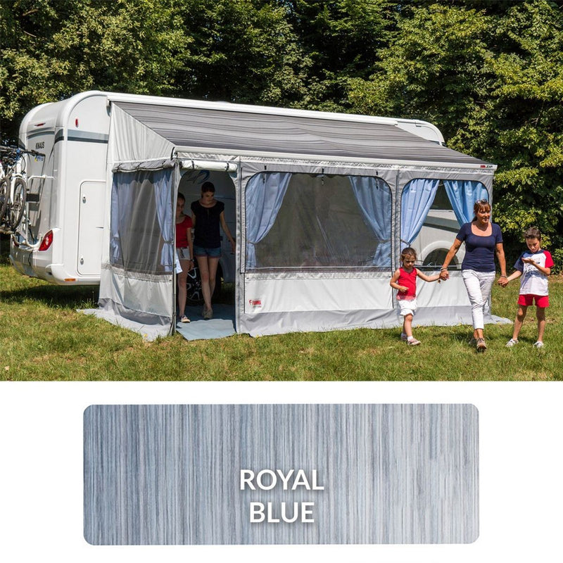 Fiamma Polar White Zip Top 300 Royal Blue Fabric Fiamma - Dynamic Drive
