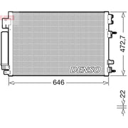Denso Air Conditioning Condenser DCN13021