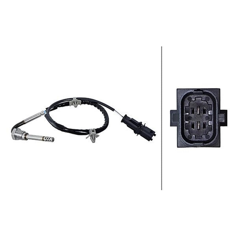 Hella Exhaust Gas Temperature Sensor before soot particulate f fits Opel Astra J