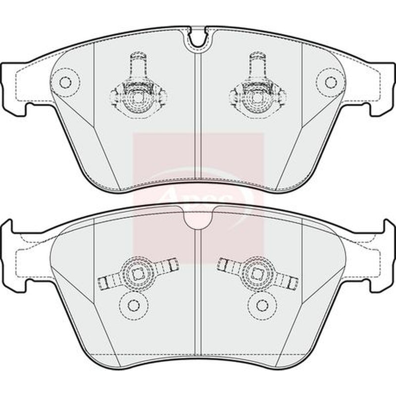 Apec Front Brake Pad Set fits Mercedes-Benz M-Class 2006-2011 164.177