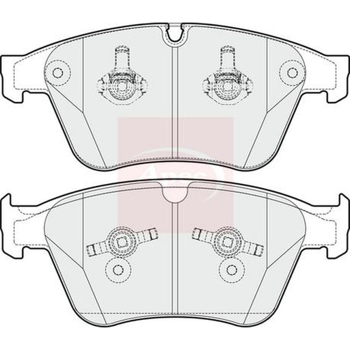 Apec Front Brake Pad Set fits Mercedes-Benz M-Class 2006-2011 164.177