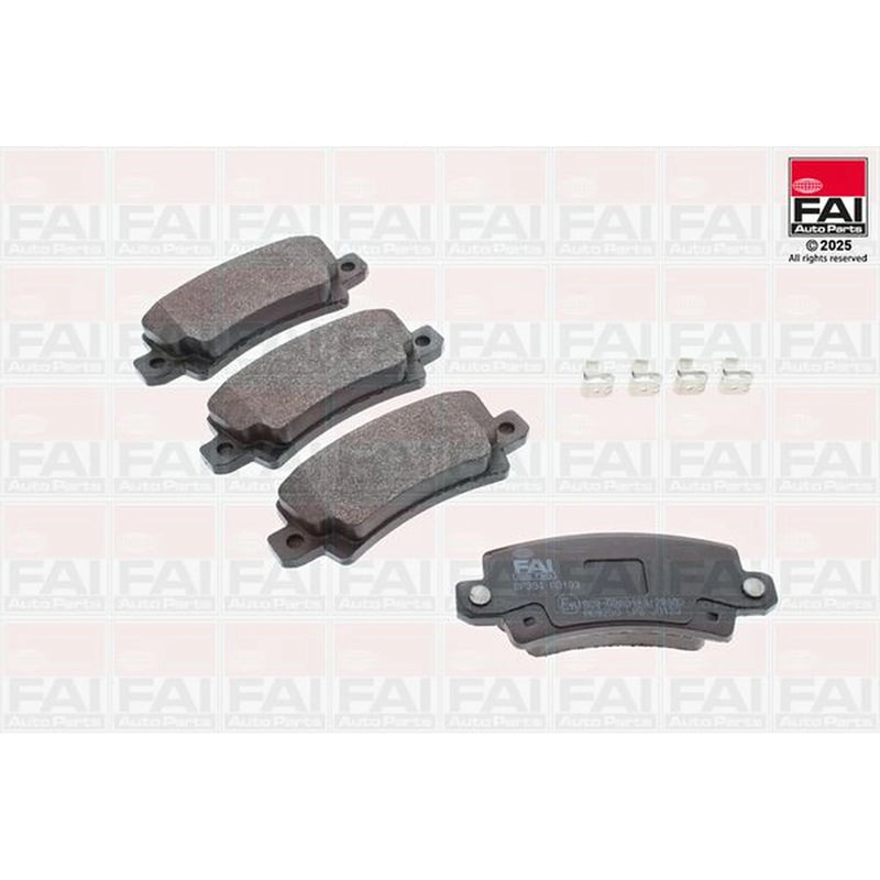 FAI Rear Brake Solid Discs & Pads fits Toyota Corolla 2001-2007 1.4 1.8 2.0