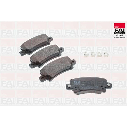 FAI Rear Brake Solid Discs & Pads fits Toyota Corolla 2001-2007 1.4 1.8 2.0
