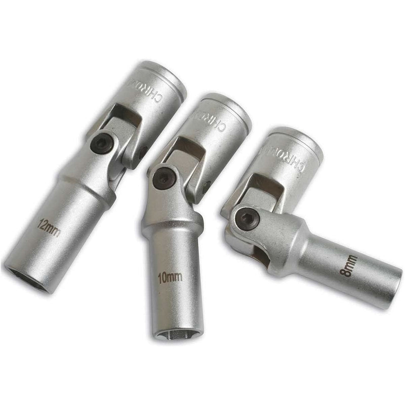 Laser Glow Plug Socket Set 3/8"D 3pc 4122 Laser - Dynamic Drive