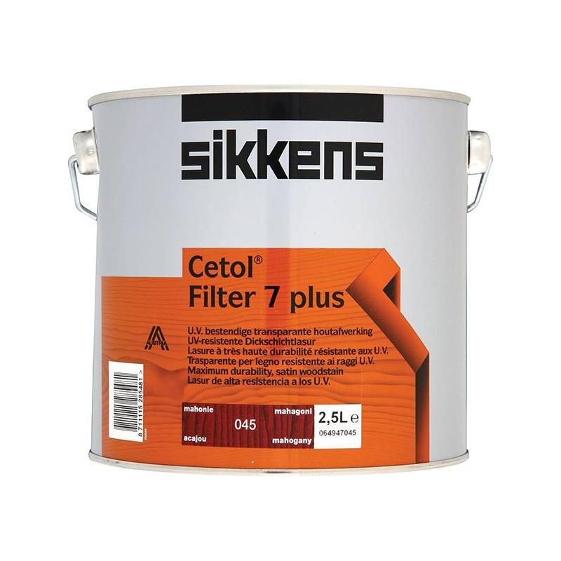 Sikkens Cetol Filter 7 Plus Translucent Woodstain Mahogany 2.5 litre Sikkens - NN4 Online