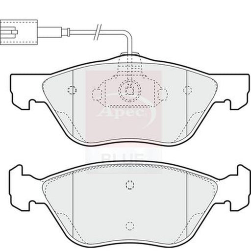 Apec Front & Rear Brake Discs & Pads fits Alfa Romeo 147 2001-2010 1.6 1.9 2.0