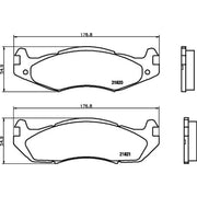 Mintex Front & Rear Pads fits Jeep Cherokee 1988-2001 2.5