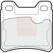 Apec Rear Brake Pad Set fits Opel Ascona C 1987-1988 2.0
