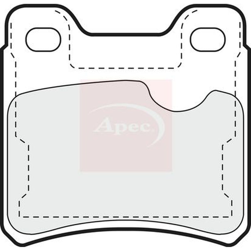 Apec Rear Brake Pad Set fits Opel Ascona C 1987-1988 2.0