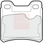 Apec Rear Brake Pad Set PAD597