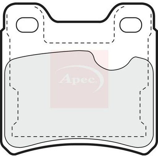 Apec Rear Brake Pad Set fits Opel Ascona C 1987-1988 2.0