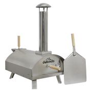 Dellonda Portable Wood-Fired Pizza Oven and Smoking Oven Stainless Steel Dellonda  - Dynamic Drive