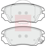 Apec Front Brake Pad Set fits Opel Insignia A 2008-2017 1.4 1.6 1.8 2.0