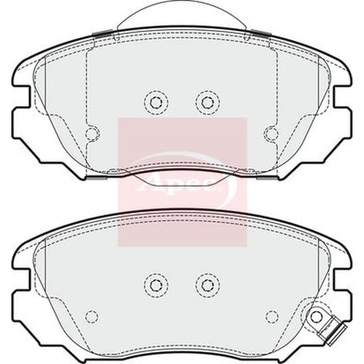 Apec Front Brake Pad Set PAD1695
