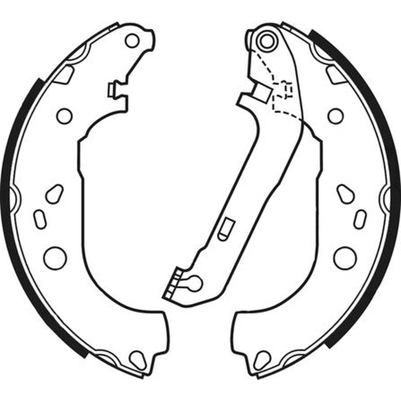 Abtex Brake Shoe Set Axle Kit fits Ford Focus II 2004-2012 1.4 1.6 1.8 2.0