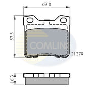 Comline Front & Rear Brake Discs & Pads fits Peugeot 406 1995-2004