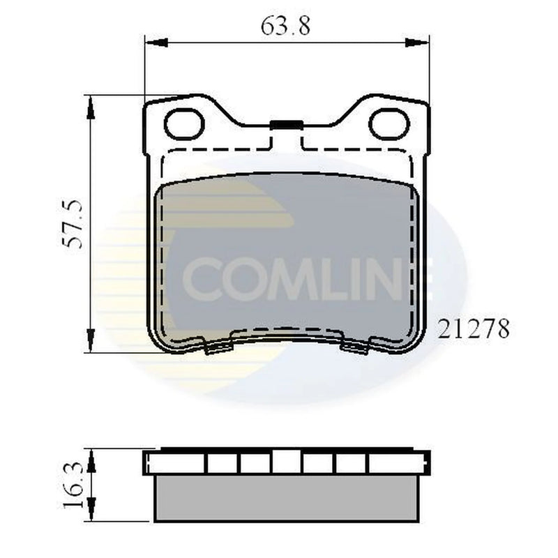 Comline Front & Rear Brake Discs & Pads fits Peugeot 406 1995-2004