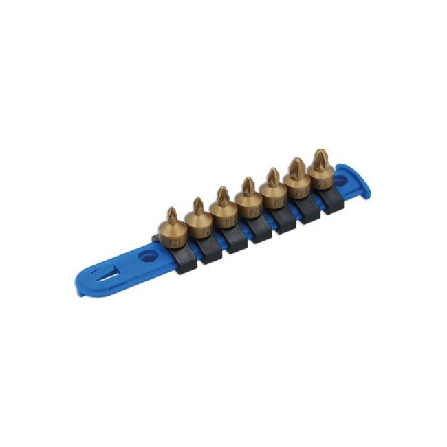 Laser Low Profile Pozi Drive Socket Bit Set 1/4"D 7pc 8665 Laser - Dynamic Drive