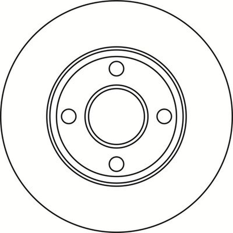 Abtex 2 x Vented Brake Discs fits Ford Fiesta VII 2017-2021 1.0 1.1 1.5