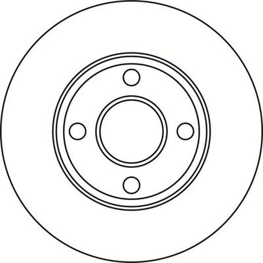 Abtex 2 x Vented Brake Discs fits Ford Fiesta VII 2017-2021 1.0 1.1 1.5