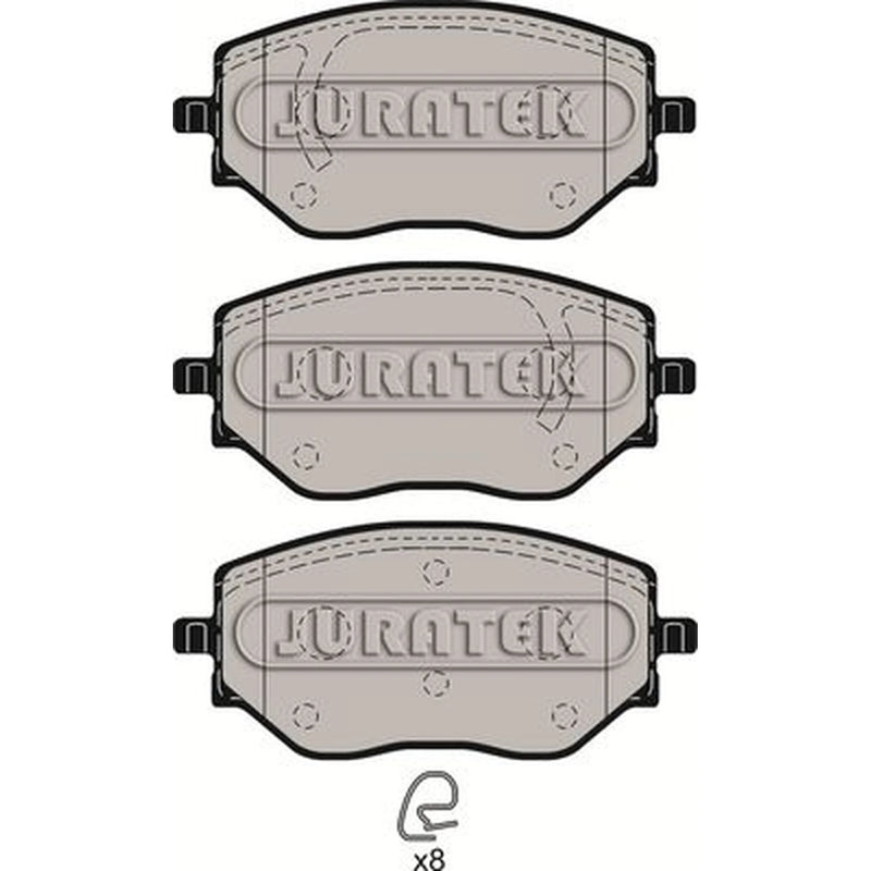 Juratek Front Brake Pad Set fits Dacia Jogger 2021 on 1.0
