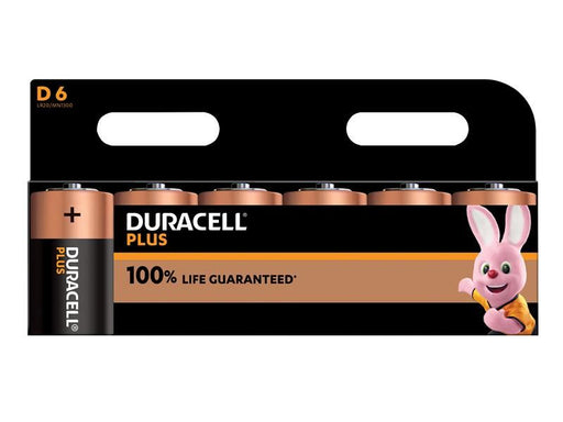 Duracell D Cell Plus Power +100% Batteries (Pack 6) Duracell - Dynamic Drive