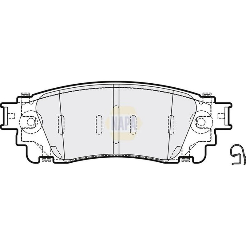 NAPA Rear Brake Pad Set fits Lexus Lbx 2023 on