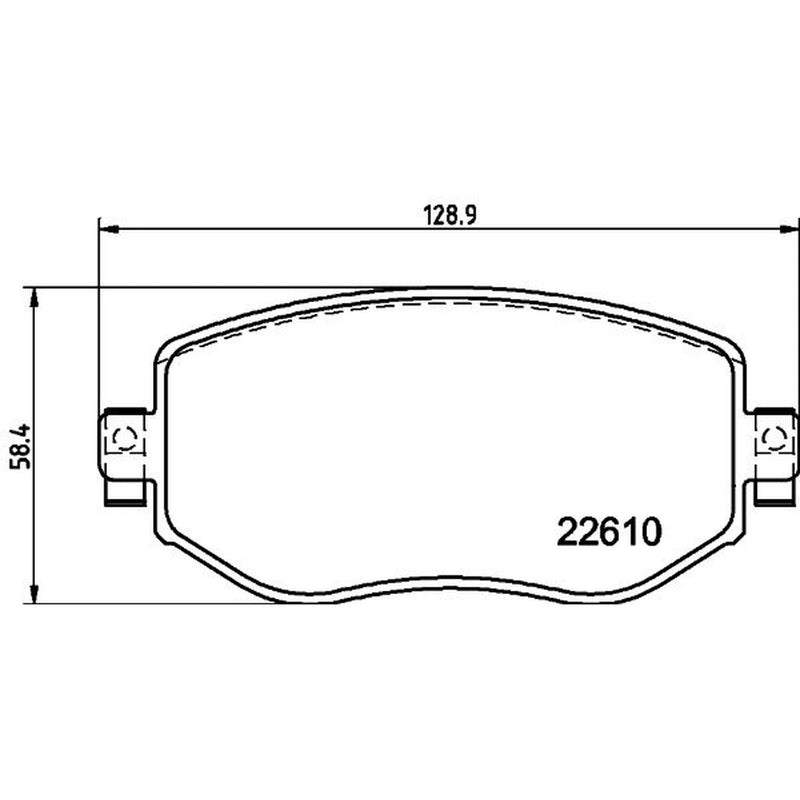 DON Front Brake Pad Set fits Renault Megane IV 2015 on 1.2 1.5