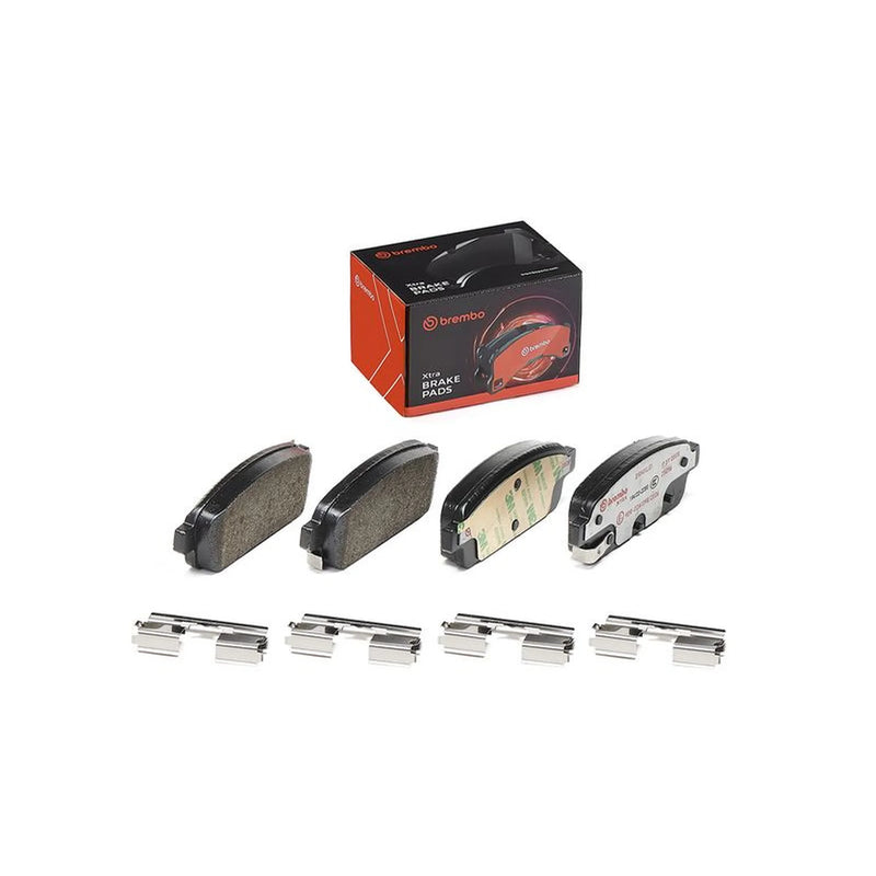 Brembo 4 x Rear Brake Pad Set fits Chevrolet Aveo 2013 on 1.4