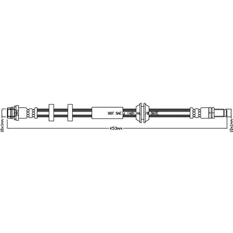 Juratek Brake Hydraulic Hose Line Front fits Volvo XC60 I SUV 2008-2017