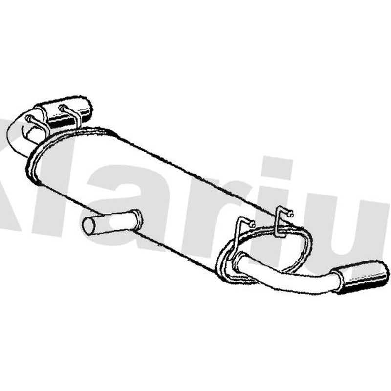 Klarius Box With Tail Pipe Rear fits Mazda RX-8 2003-2012 1.3