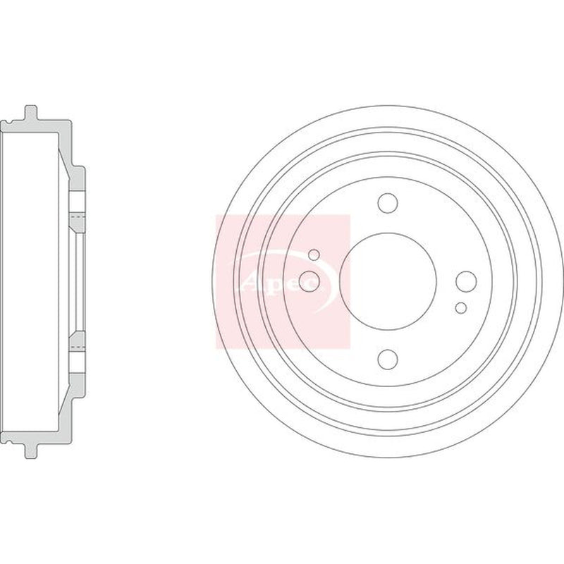 Apec 2 x Brake Drums