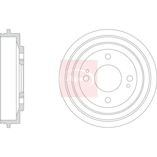 Apec 2 x Brake Drums