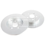 Borg & Beck 2 x Solid Rear Brake Discs BBD6343