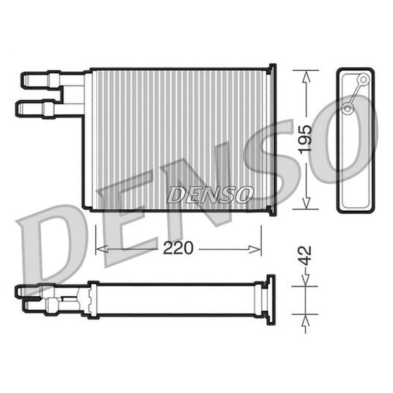 Denso Heater Matrix Core Heat Exchanger fits Citroën Relay I 1994-2002