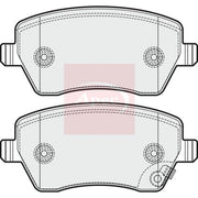 Apec Front Brake Pad Set fits Opel Agila B 2008-2014 1.0 1.2 1.3