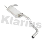 Klarius Box With Tail Pipe Rear fits VW Polo 1997-2001 1.0 1.4