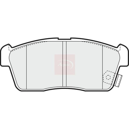 Apec Front Brake Pad Set fits Daihatsu Charade VI 2003 on 1.0